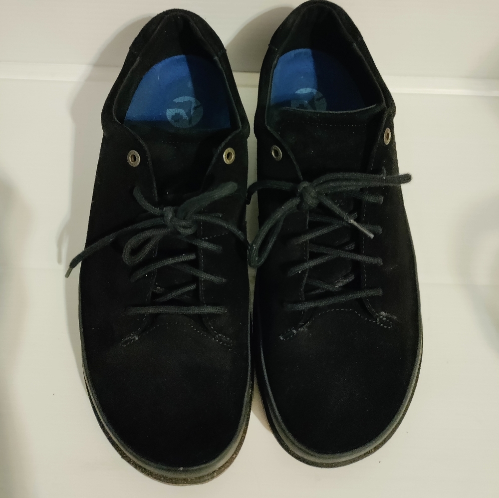 Birkenstock Honnef Low Black Suede Leather Regular